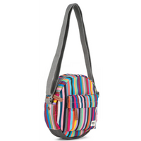 Roka Paddington B Recycled Canvas Multi Stripe Bag