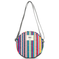 Roka Paddington B Recycled Canvas Multi Stripe Bag