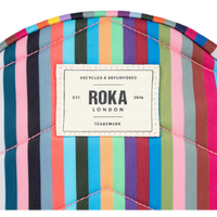 Roka Paddington B Recycled Canvas Multi Stripe Bag