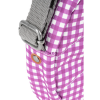 Roka Paddington B Recycled Canvas Purple Gingham Bag