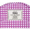 Roka Paddington B Recycled Canvas Purple Gingham Bag