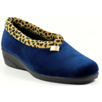 Lunar Paloma Navy Ocelot Trim Slippers