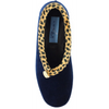 Lunar Paloma Navy Ocelot Trim Slippers