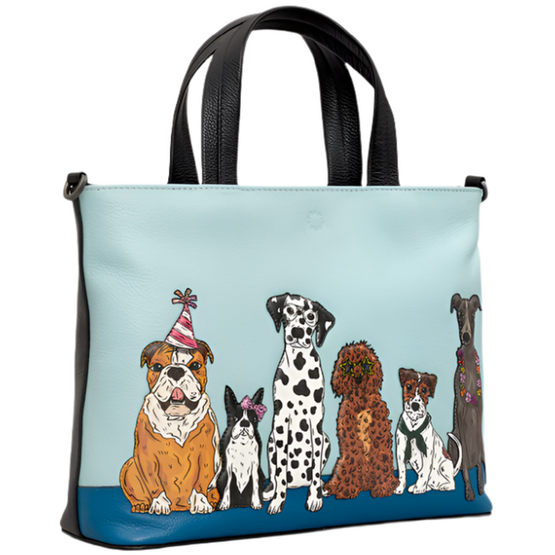 Yoshi Party Dogs Multiway Leather Grab Bag