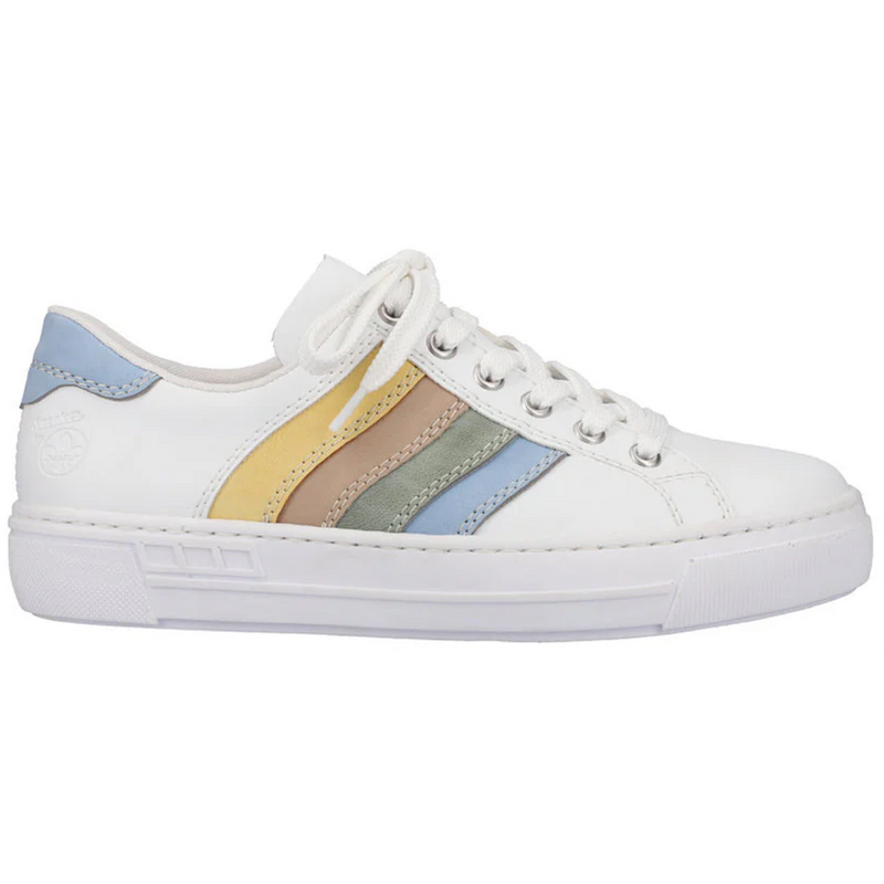 Rieker L8802-80 (Pastel) Ciel Weiss Mint  Trainers