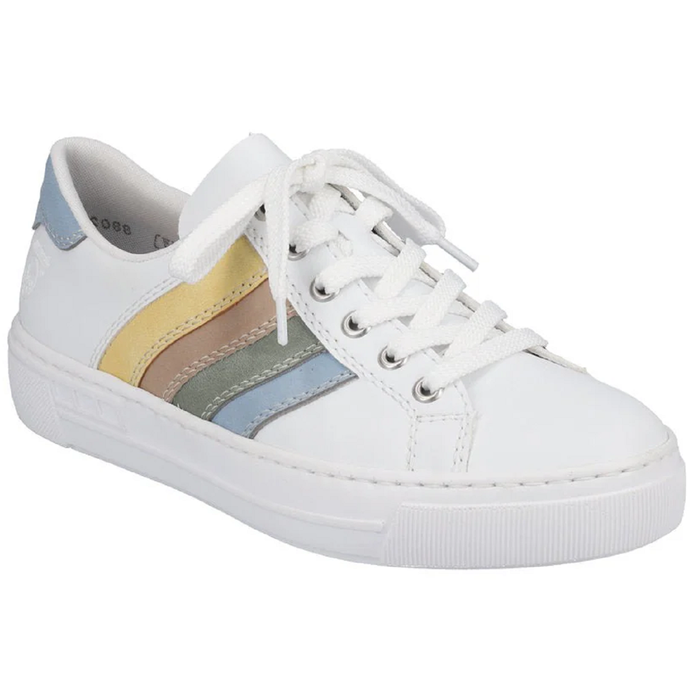 Rieker L8802-80 (Pastel) Ciel Weiss Mint  Trainers