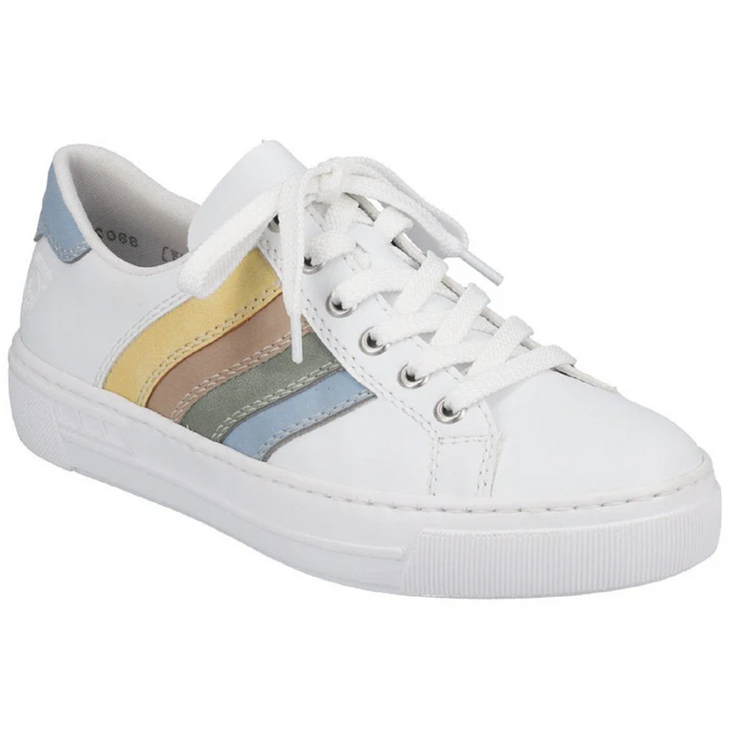 Rieker L8802-80 (Pastel) Ciel Weiss Mint  Trainers