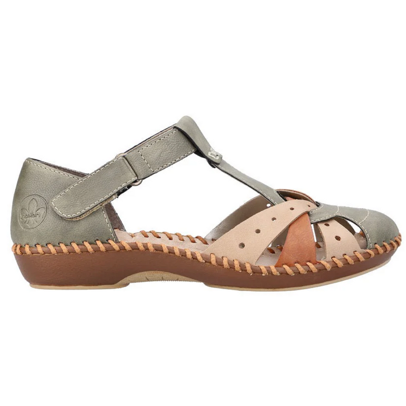 Rieker M1655-54 (Pikolinos) Olive Beige Sandals