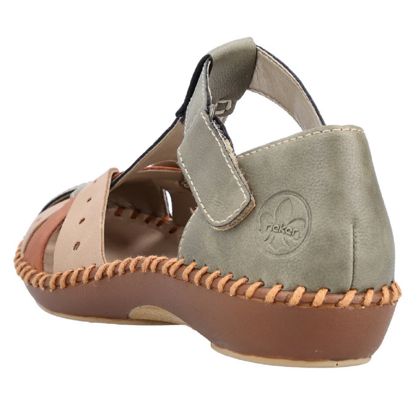 Rieker M1655-54 (Pikolinos) Olive Beige Sandals