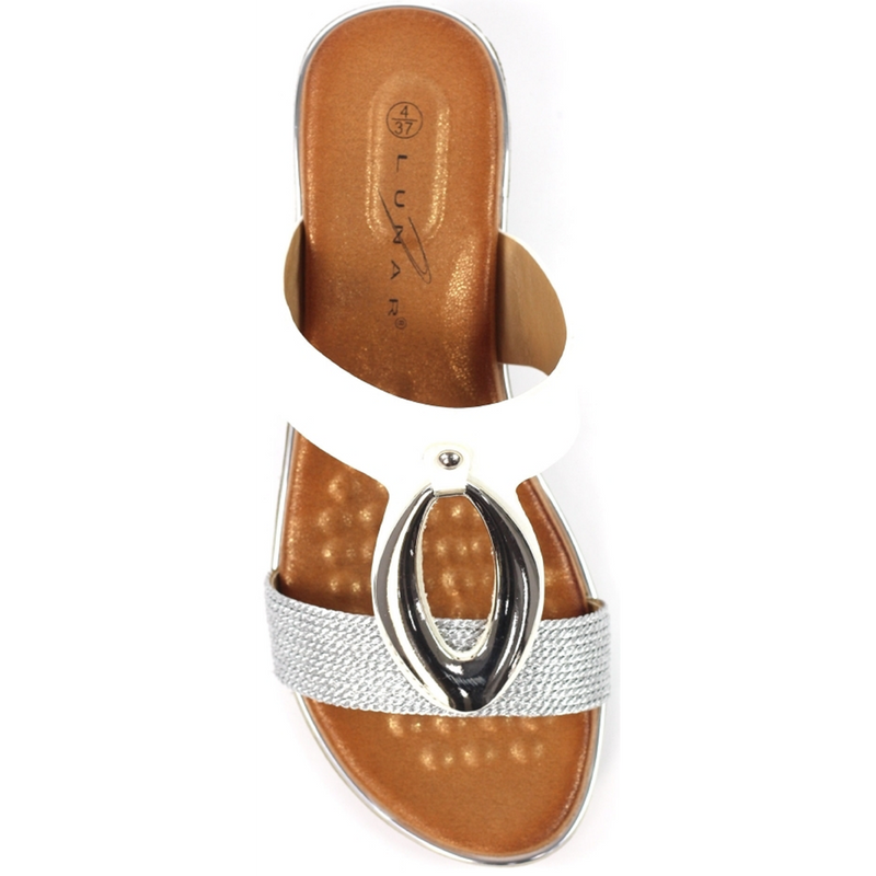 Lunar Portland White Sandals