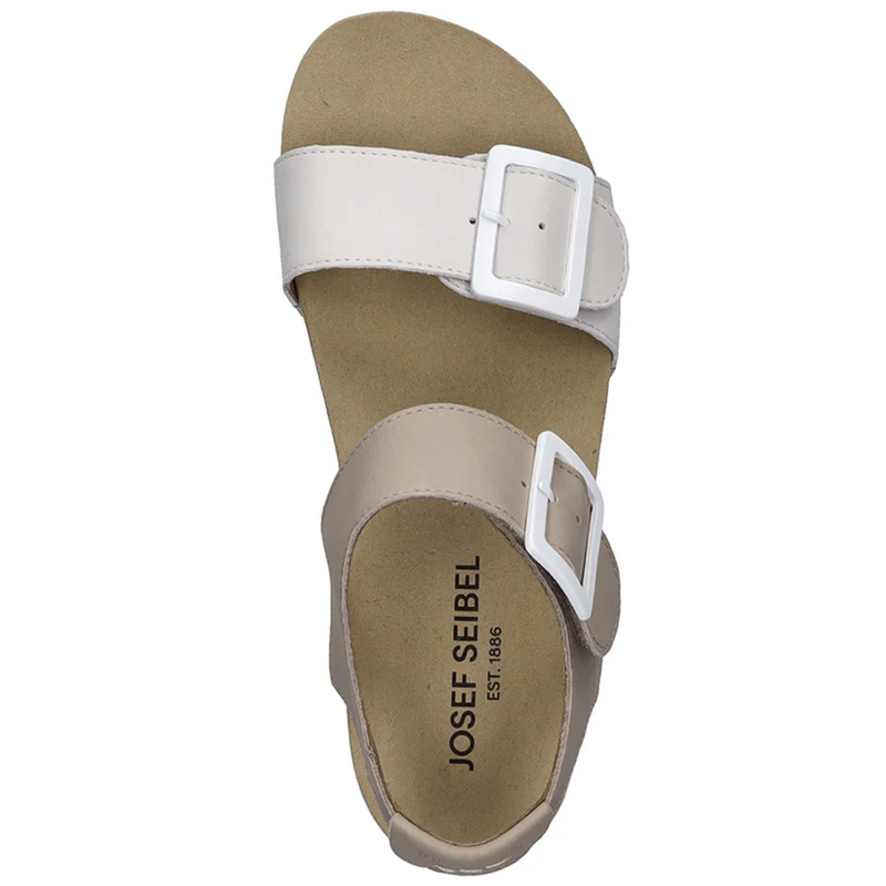 Josef Seibel Quinn 02 Off White Kombi Sandals (Trifle)