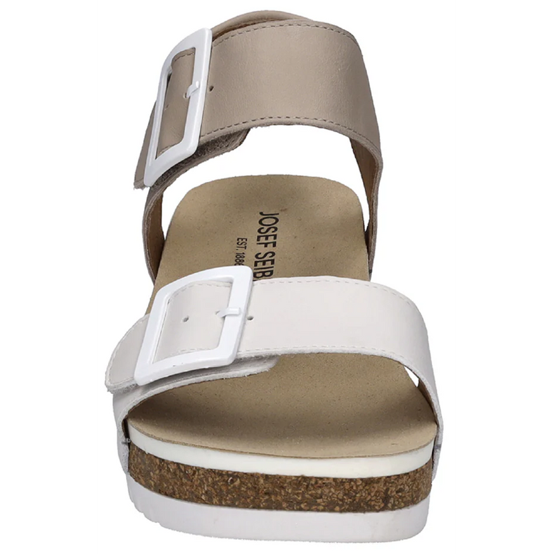 Josef Seibel Quinn 02 Off White Kombi Sandals (Trifle)