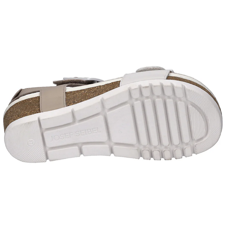 Josef Seibel Quinn 02 Off White Kombi Sandals (Trifle)