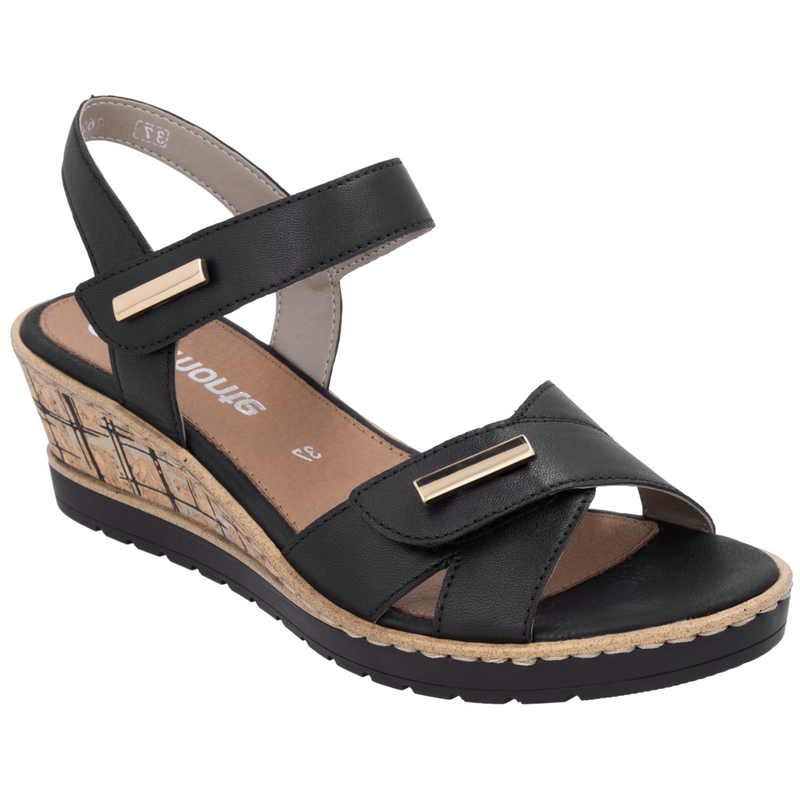 Remonte R6266-00 (Sasha) Black Sandals