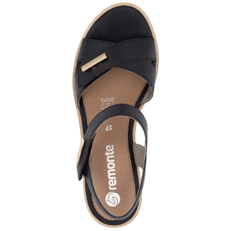 Remonte R6266-00 (Sasha) Black Sandals