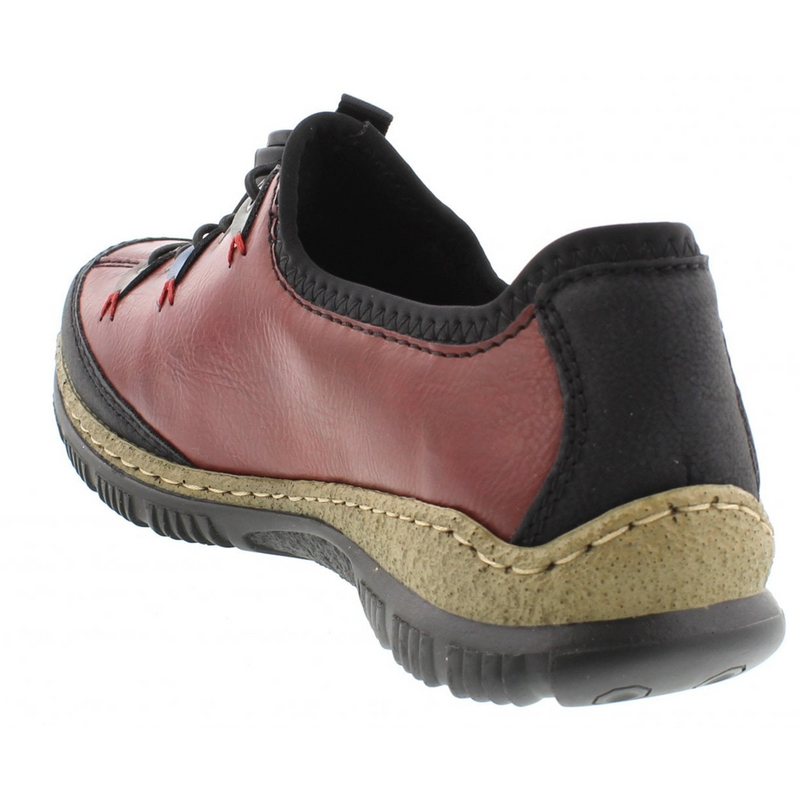 Rieker N3271-36 (Ribby) Red Combination Shoes