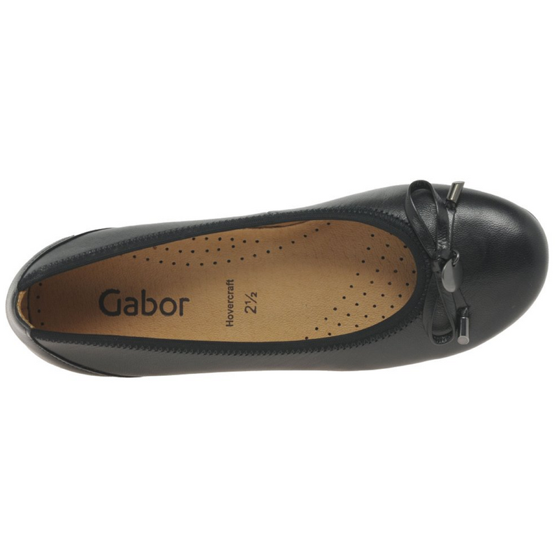 Gabor Ring Black Leather Shoes