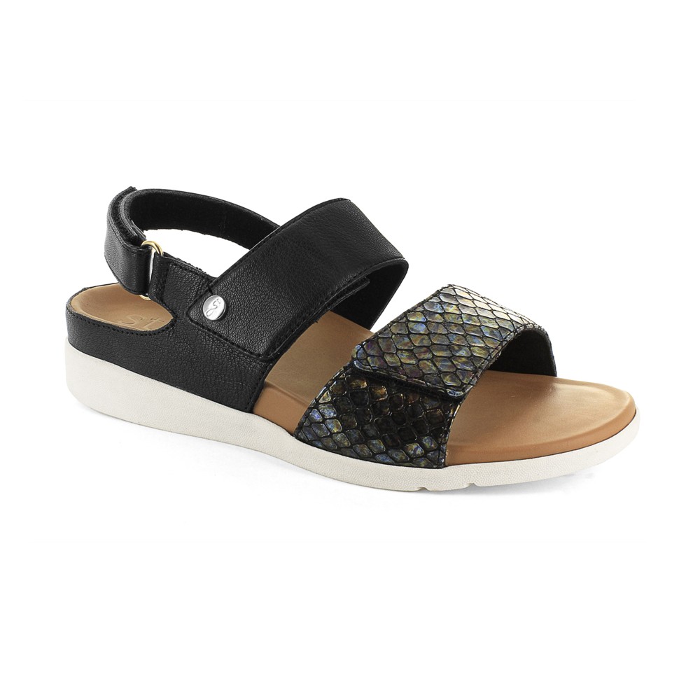 Strive Riviera II Black Snake Sandals