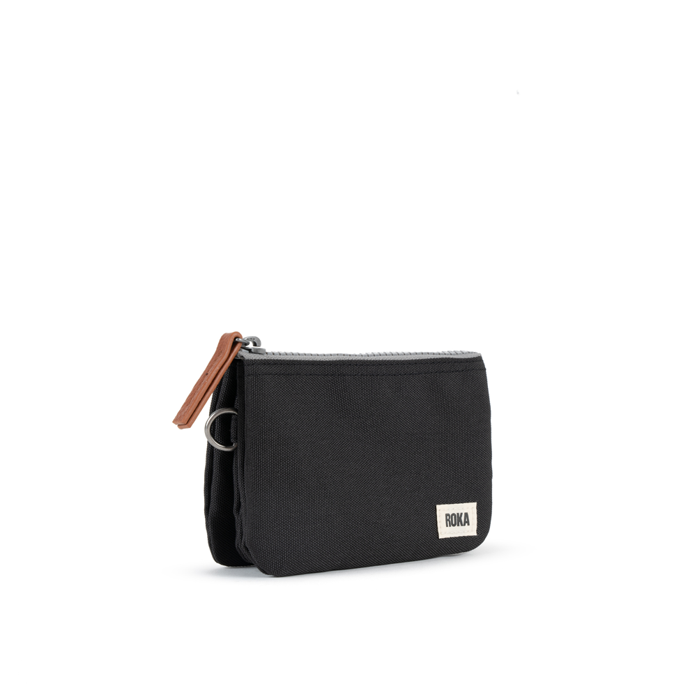 Roka Carnaby Recycled Canvas Ash Wallet