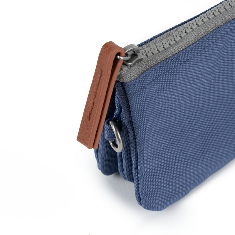 Roka Carnaby Recycled Canvas Burnt Blue Wallet