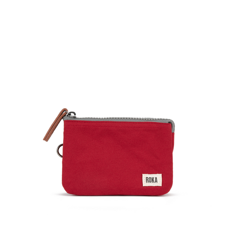 Roka Carnaby Recycled Canvas Mars Red Wallet