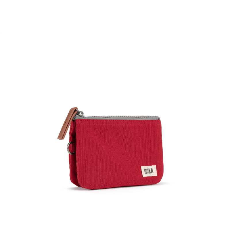 Roka Carnaby Recycled Canvas Mars Red Wallet