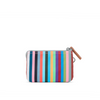 Roka Carnaby Recycled Canvas Multi Stripe Wallet