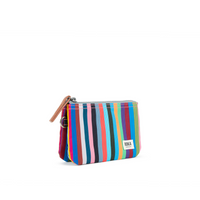 Roka Carnaby Recycled Canvas Multi Stripe Wallet