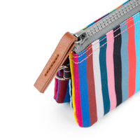 Roka Carnaby Recycled Canvas Multi Stripe Wallet