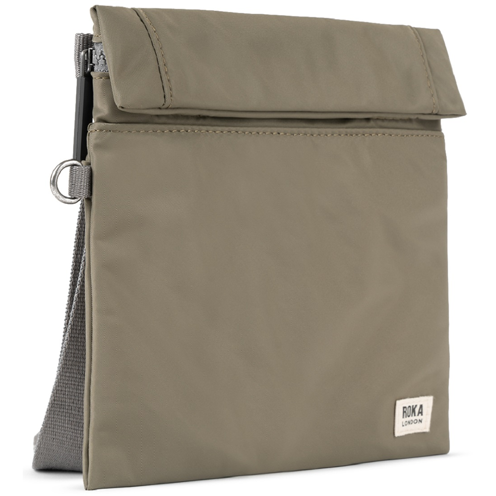 Roka Stratford Recycled Nylon Taupe Bag