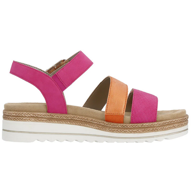 Remonte D0Q55 (Rachel) Magenta/Orange Sandals