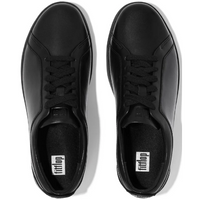 FitFlop Rally Leather All Black Trainers