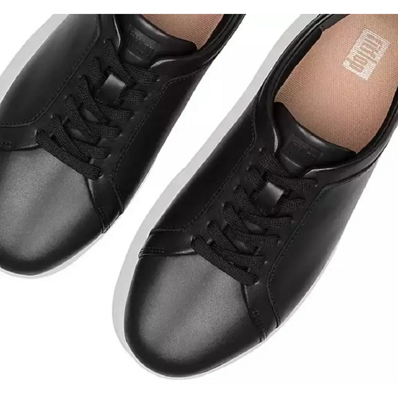 FitFlop Rally Leather Black Trainers