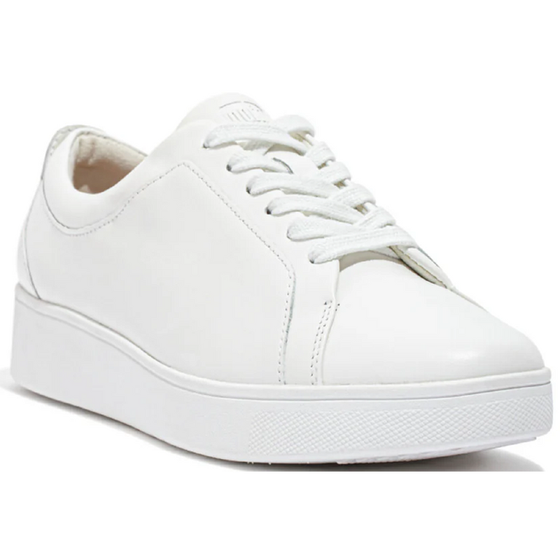 FitFlop Rally Leather Urban White Trainers