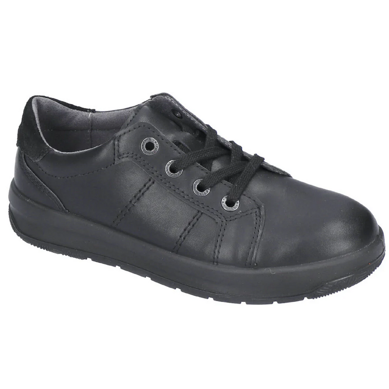 Ricosta Ray Black Leather School Shoes