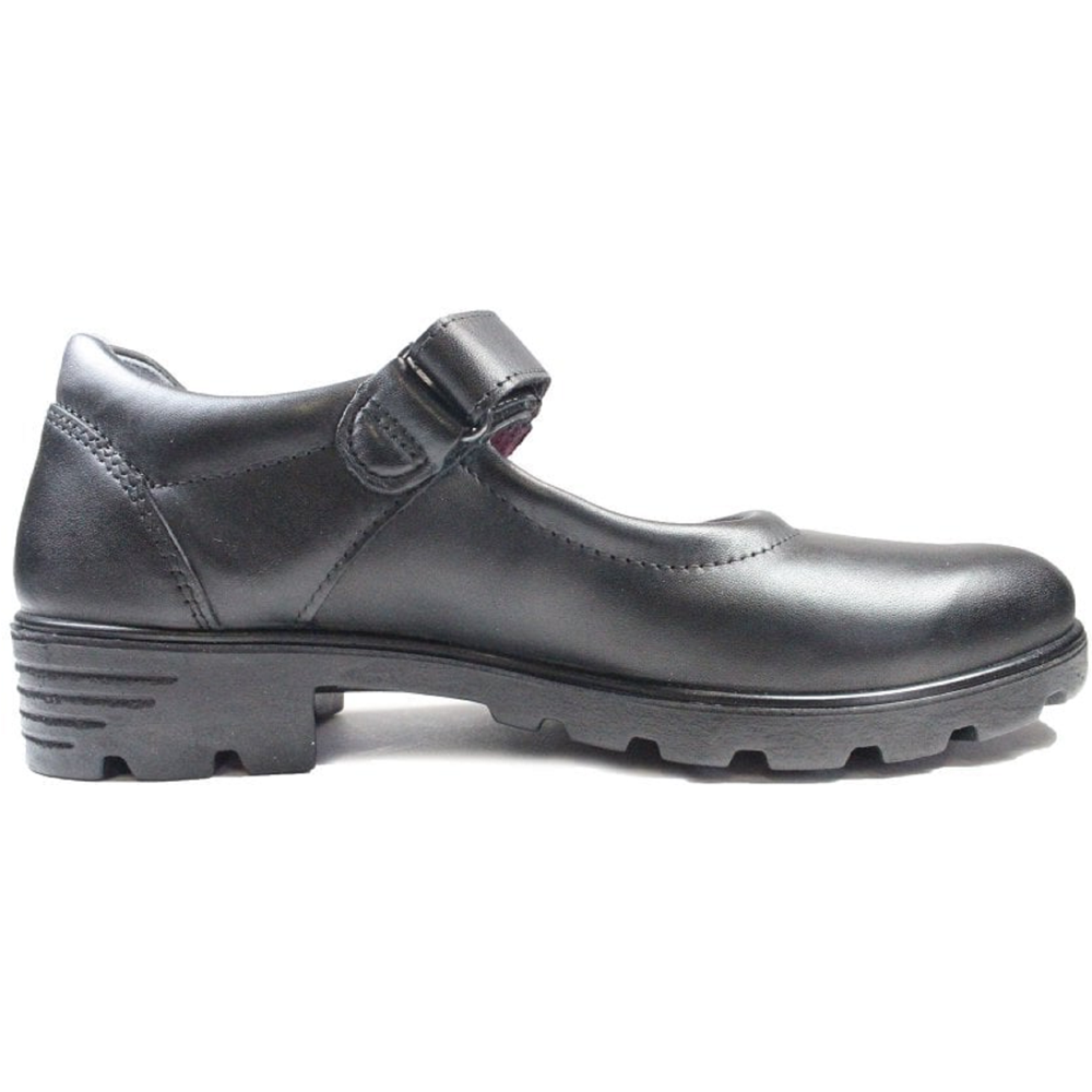 Ricosta Nora Black Leather School Shoes