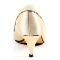 Lunar Ripley Champagne Satin Peep Toe