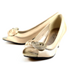 Lunar Ripley Champagne Satin Peep Toe