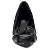 Lunar Ripley Black Satin Peep Toe