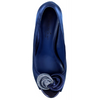 Lunar Ripley Navy Satin Peep Toe