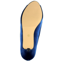 Lunar Ripley Navy Satin Peep Toe