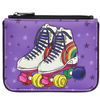 Yoshi Roller Skates Black Leather Zip Top Purse