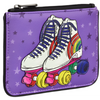 Yoshi Roller Skates Black Leather Zip Top Purse