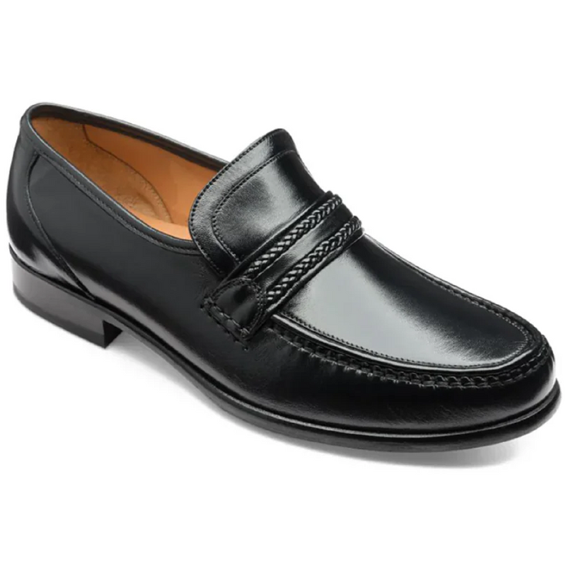 Loake Rome Black Nappa Leather Shoes