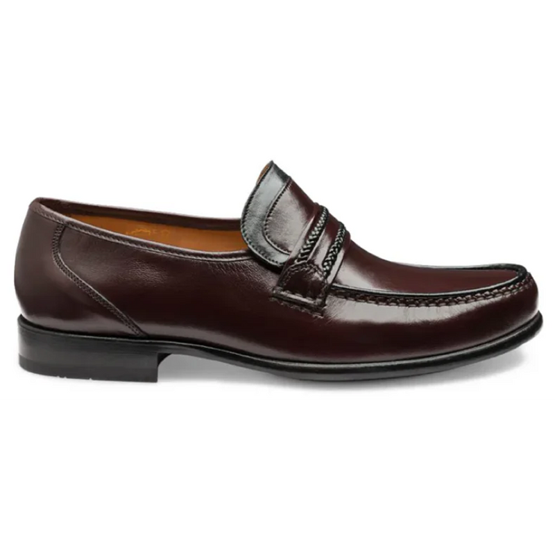 Loake Rome Burgundy Grain Calf/Polished Leather Shoes