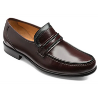 Loake Rome Burgundy Grain Calf/Polished Leather Shoes