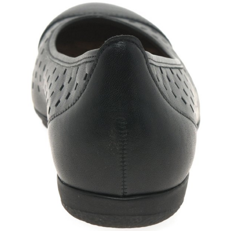 Gabor Ruffle Black Shoes
