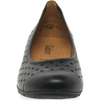 Gabor Ruffle Black Shoes
