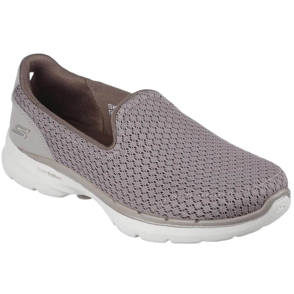 Skechers Go Walk 6 - Sea Coast Taupe Trainers