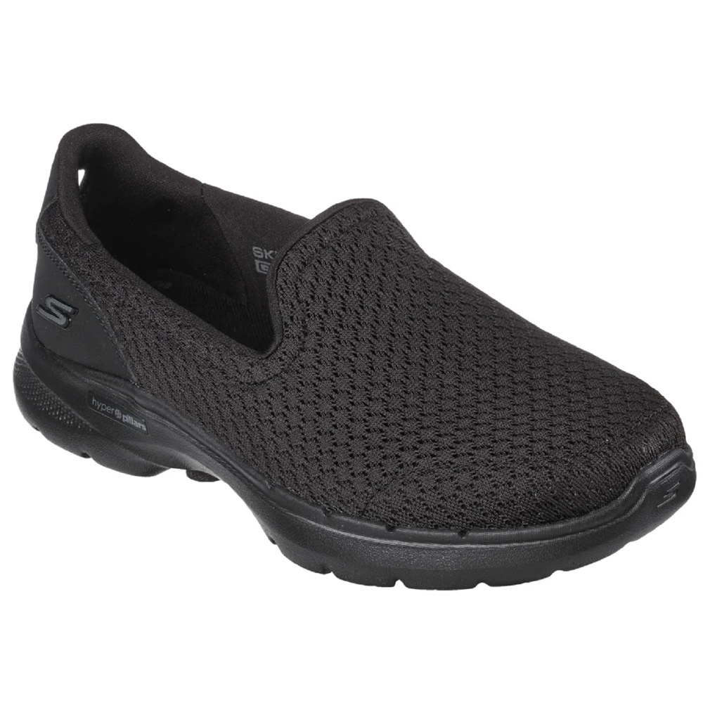 Skechers Go Walk 6 - Sea Coast Black Trainers